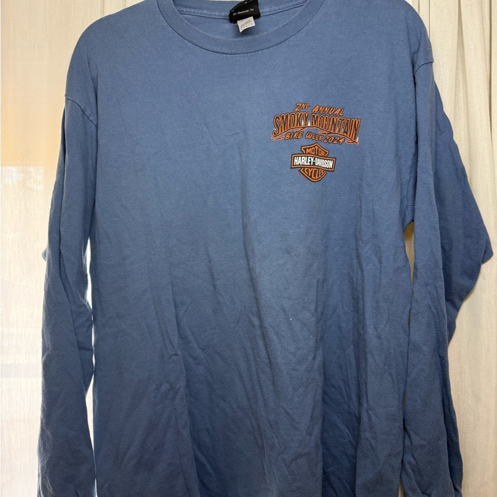 Harley-Davidson Smoky Mountain Blue Long Sleeve Tee